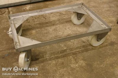 Stainless steel VA trolley Edelstahl 825 x 550 mm