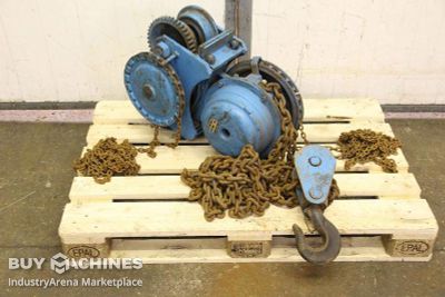 Hand-Kettenzug mit Fahrwerk 5000 kg VEB Kettenlänge 4,0 m