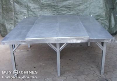 Double stainless steel table unbekannt Typ 2000/1800