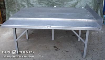 Double stainless steel table unbekannt Typ 2000x1800