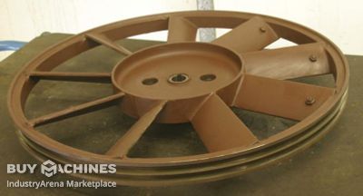 V-belt pulley with 2 grooves Guss SPA 620-2 (13 mm)