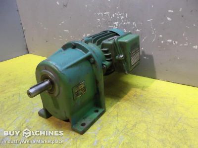 Gear motor 0.075 kW 21.5 rpm Bauer DK6607/163L