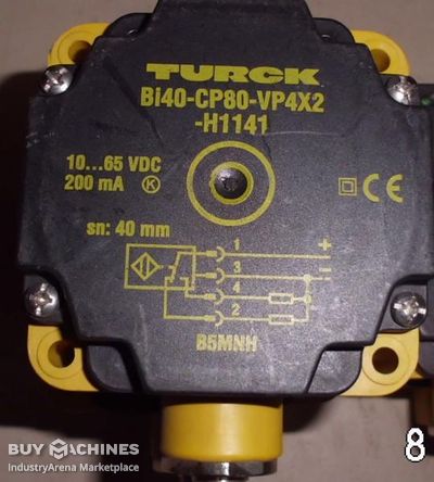 Inductive sensor Turck Bi40-CP80-VP4X2-H1141