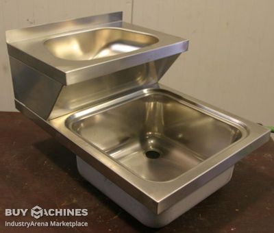Hand wash basin with sink Edelstahl Typ 700/500/H445 mm