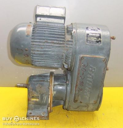 adjustable gear motor 0.75 kW 30-210 rpm Bauer DK94V10/216