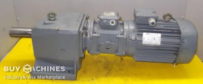 Gear motor 1.0/1.5 kW 21/43 rpm KEB ZG3/08.10/DK100LX8/4