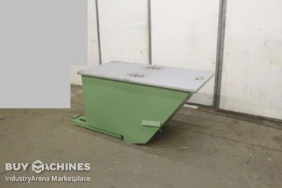 Tipping container with lid Stahl 0,8 m³