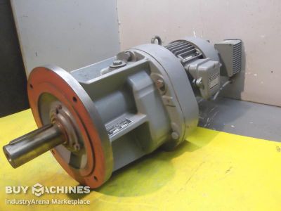 Gear motor 0.55 kW 7.5 rpm Bauer DF16E36/116K