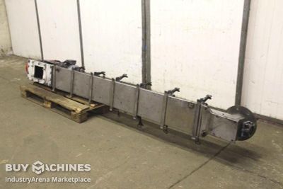 Stainless steel screw conveyor Waeschle DST 150  2960/300/H600 mm