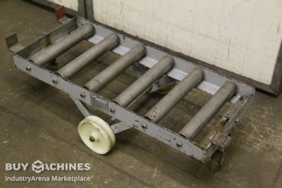 Roller conveyor 0.8 m on wheels Wasmer Rollenbreite 400 mm