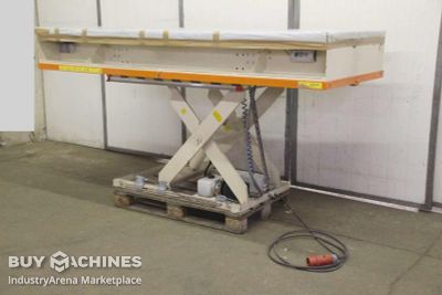 Scissor lift table 700 kg Gruse ELS 1-8-1-G-SO mit Rollenbahn