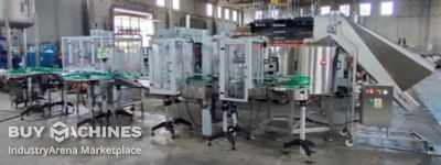 Packaging line for filling volumes