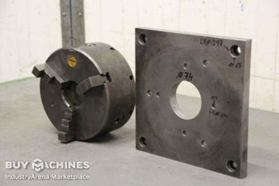 Three-jaw chuck with clamping plate Röhm Ø 200 mm