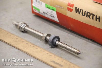 Hanger bolt M10 x 200 50 pieces Würth 2 SW 7  Edelstahl A2-70