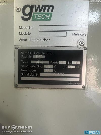 Bar Automatic Lathe - Multi Spindle SCHÜTTE AF42
