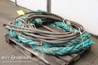 Stahlseil/Schiffstau Stahl Nylon Ø27 mm/13m / Ø 100 mm/4 m