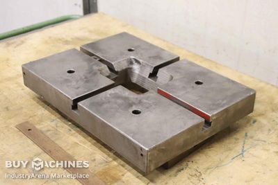 Clamping plate with T-slots Stahl 480/350/H60 mm