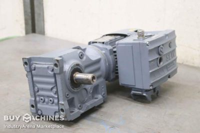 Geared motor 0.37-0.075 kW 31-6.3 rpm SEW-Eurodrive KAF37 DRS71S4BE05HR/MM03/AMA6