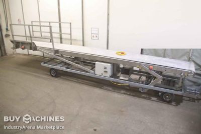 Frequency-controlled stainless steel conveyor belt unbekannt 7160 x 770 mm