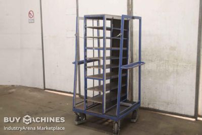 Shelf trolley Edelstahl 1000/800/H1700 mm