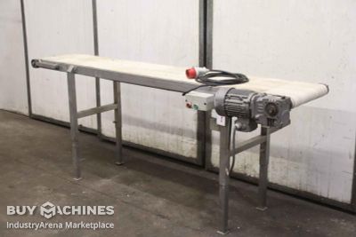 Förderband 14,5 m/min Edelstahl Hagemann 2195 x 385 mm