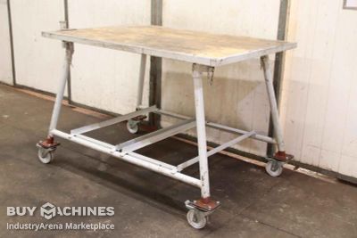 Foldable workshop trolley Alu 1600/1100/H1020 mm