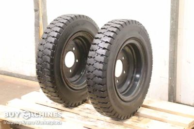 Solid rubber tires 2 pieces Continental CSE-Robust 23 x 5  SC 10  RIM 3.75 P