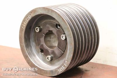 V-belt pulley 8-groove Guss SPB 224x8 TB 3535  (17 mm)