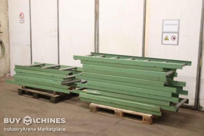 roller conveyor 18-part 2.1/1.6 m unbekannt Rollenbreite 585 mm