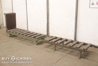 roller conveyor 2-part 1.8/1.5 m unbekannt Rollenbreite 490 mm