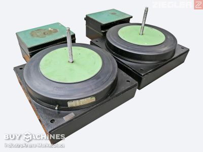 2x Bilz FAEBI 430 + 2x Keilschuhe - Gummiluftfedern / Maschinenfüße