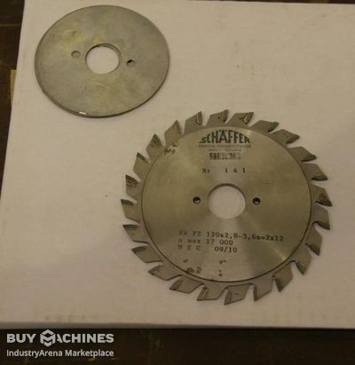 Scoring circular saw blades 120 x 2.8-3.6 Schäffer zweiteilig, vertsellbar
