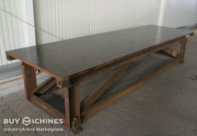 Aufspannplatte Stahl Abmessungen 4000/1210/H830 mm