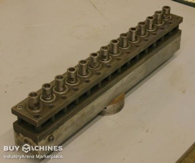 Multi-spindle head 14 drills Nottmeyer 32 Lochabstand