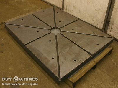 Clamping plate with T-slots Stahl 1630/1250/H100 mm