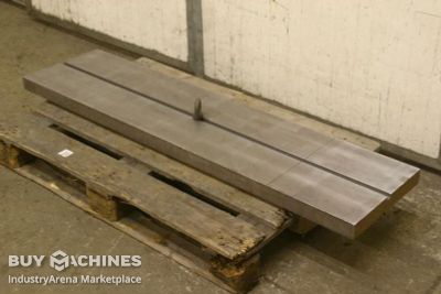 Clamping plate with groove Stahl 1520/380/H55 mm