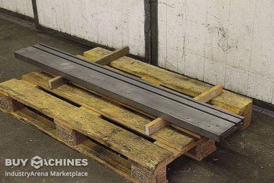 Clamping plate with T slot Stahl 1500/200/H40 mm