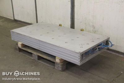 Clamping plate with pneumatic cylinder Aluminium 1600/775/H180 mm